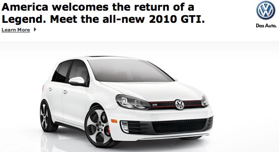 2010 VW GTI advertisement