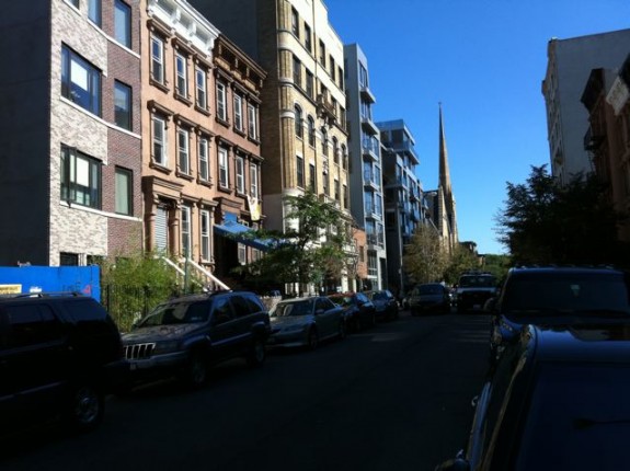 Variety of architecture on West 123rd Street