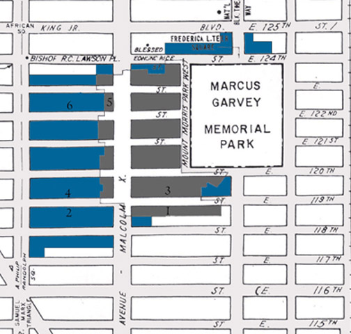mount morris historic district map with extension shown