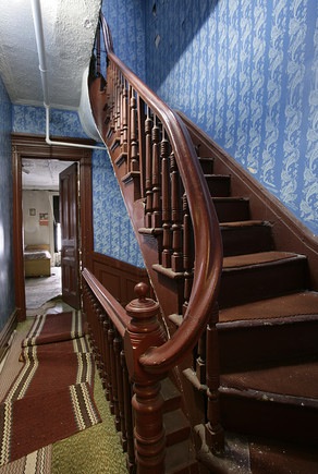 Stairs in Julia Angwin's house before renovation