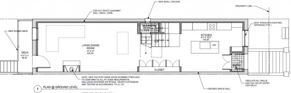 Plan view of parlor floor