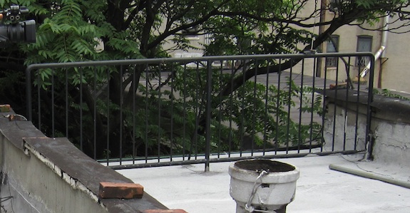 Roof Deck Railing on Townhouse