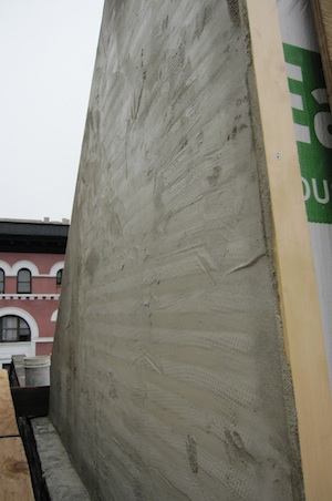 stucco undercoat on bulkhead