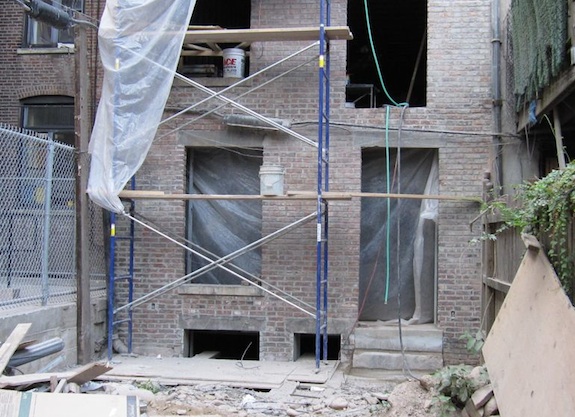 Ground floor rear repointed - townhouse renovation