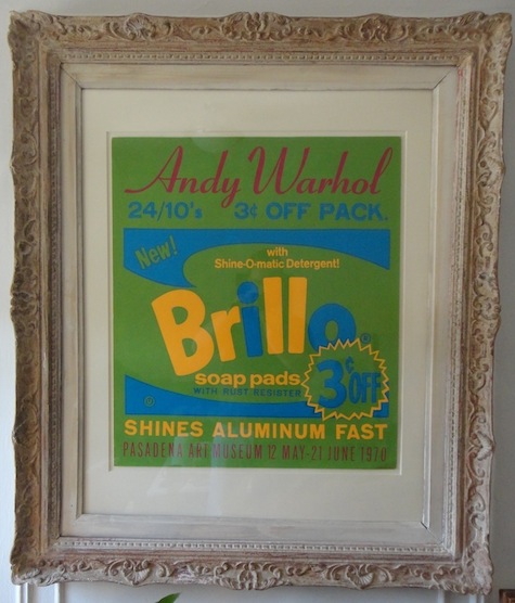 Framed Warhol Poster