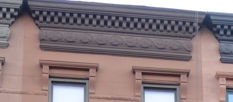 chocolate colored cornice