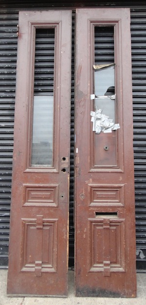 Inside of an old door from a Harlem browntone