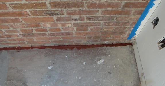 fire stopping subfloor brick