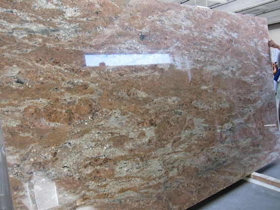rosewood granite slab